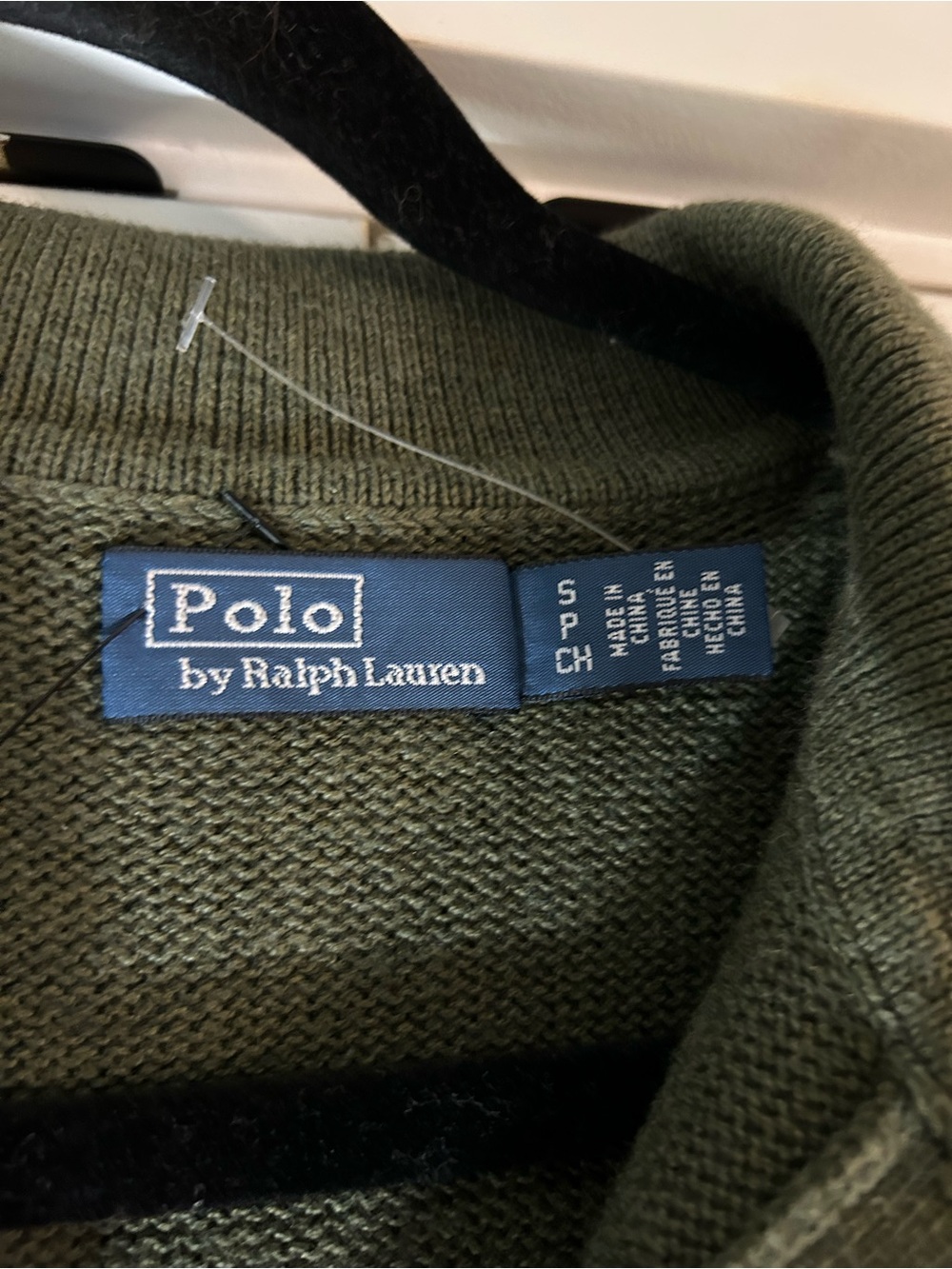 Polo by Ralph Lauren Olive Green Knit Polo Dress NWOT size small - Picture 4 of 4